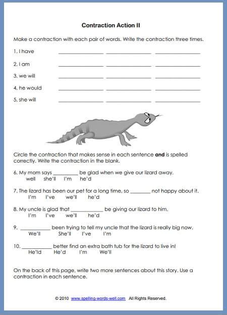 Third Grade Worksheets For Fun Spelling Practice Worksheets Library