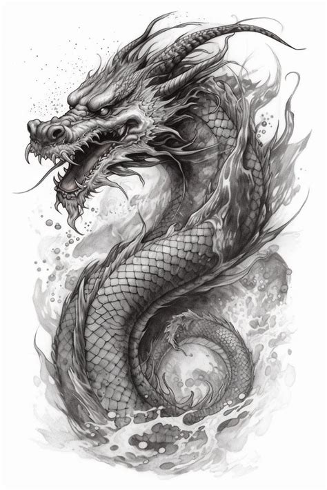 Dragon tattoo, tattoo sketch | Dragon tattoo sketch, Dragon tattoo ...