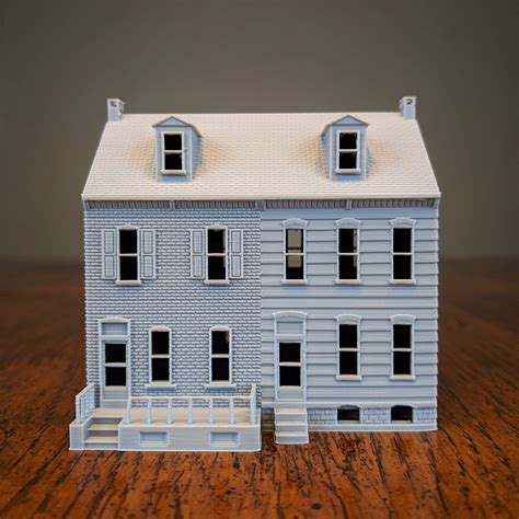 Ho Scale Pennsylvania Row House 187 Scale Building Etsy