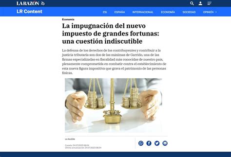 La Impugnaci N Del Nuevo Impuesto De Grandes Fortunas Una Cuesti N