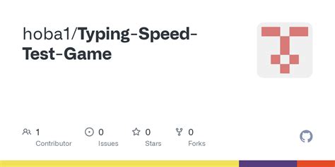 github hobatyping speed test game