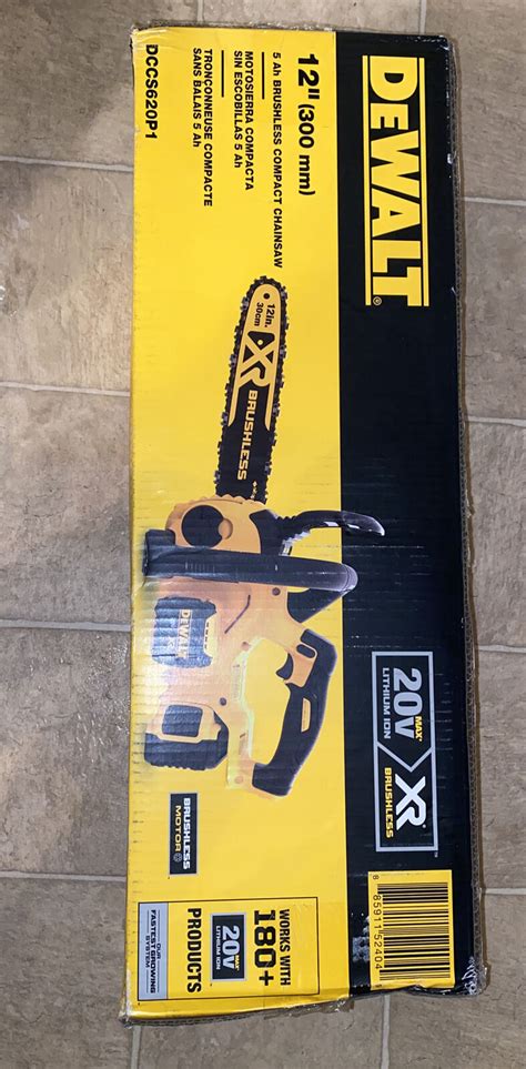 Dewalt Dccs620p1 20v Max Xr Compact 12 Cordless Chainsaw Kit 5ah