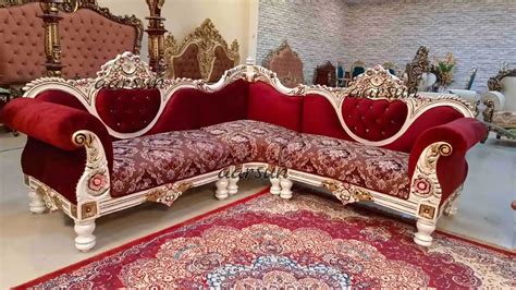 Royal Sectional Sofa In Red Aarsun Export Quality Factory Price