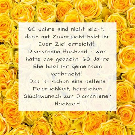 Weisheiten Zitate Zur Diamantenen Hochzeit