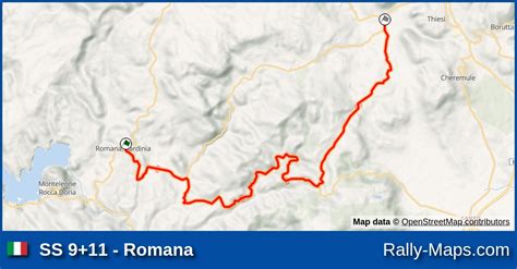 Ss Romana Stage Map Rally Citt Di Sassari Ciar