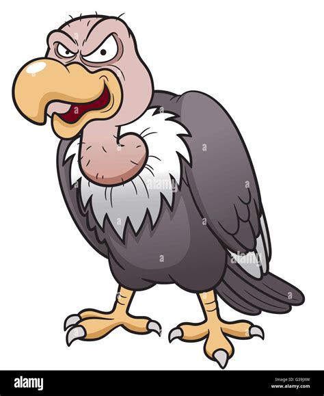 Vector Illustration Of Cartoon Vulture Stock Vector Image Art Alamy