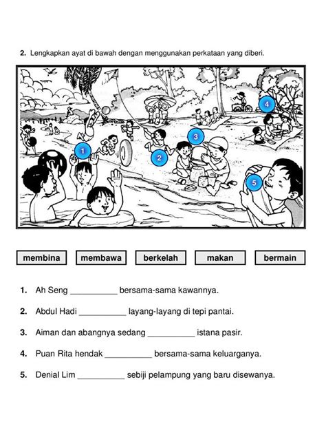 Latihan Bahasa Melayu Tahun 1 Suku Kata Pdf Latihan Morespics