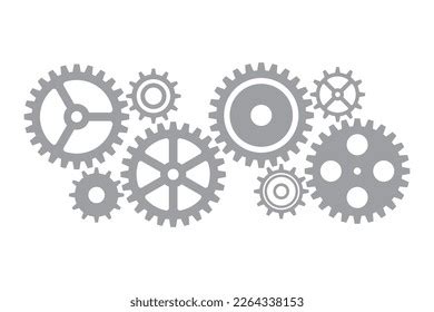 Business Gear Mechanism Concept Spinning Gears Stock Vector Royalty