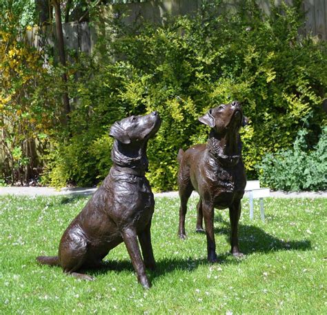 Brass dog statue garden bronze sculptures for sale | Animal Sculptures