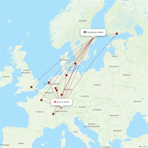 Swiss Routes Interactive Map With All Flights Flight Routes