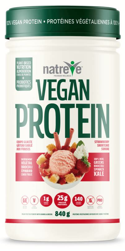 Buy Natreve Vegan Protein Strawberry Shortcake Sundae At Wellca Free