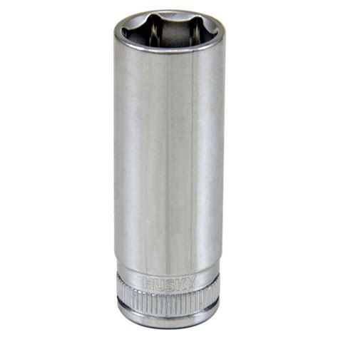 Husky 1 4 Inch Drive 14 Mm Metric Deep Socket 6 Point The Home Depot Canada