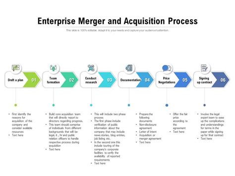 Merger And Acquisition Project Plan Templates