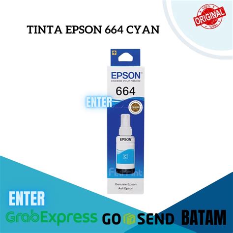 Jual TINTA EPSON 644 CYAN ORIGINAL Shopee Indonesia