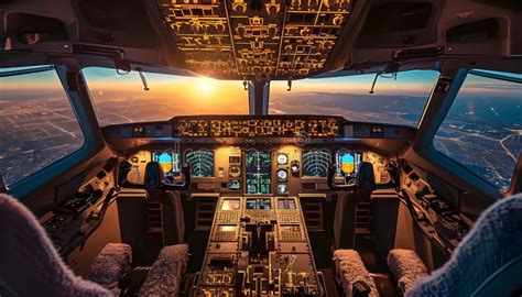 Airbus A330 Cockpit at Night Stock Image - Image of travel, store ...