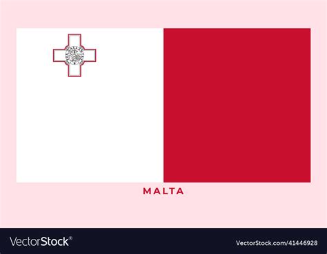 National flag of malta Royalty Free Vector Image