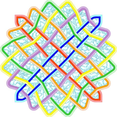 6 by 6 circular Celtic knot - Openclipart