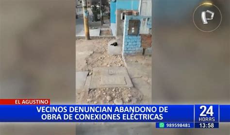 El Agustino Vecinos Denuncian Abandono De Obra