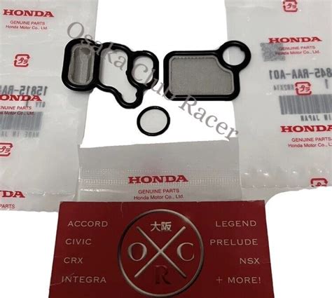 New GENUINE OEM Honda VTEC Solenoid Spool Valve Filter Gasket Screen