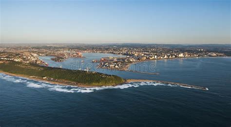 Durban Harbour and City aerial. An aerial image of Durban, South Africa on a cle , #Ad, #City, # ...