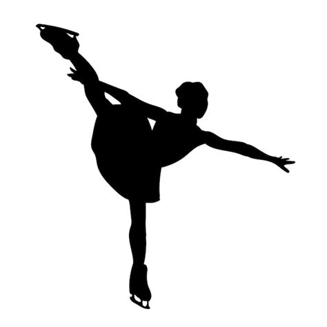 Premium Vector Figure Skating Silhouette Illustration