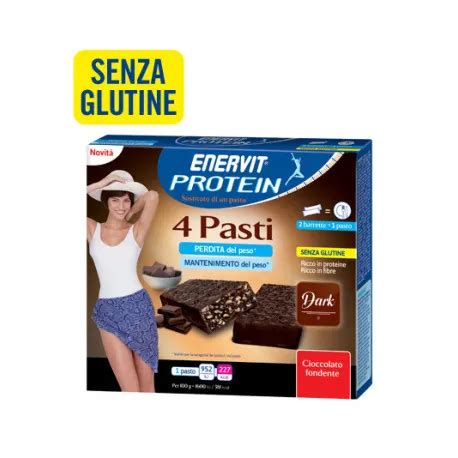 Enervit Protein Pasti Dark Pasto Sostitutivo Senza Glutine