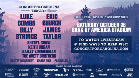 Luke Combs Eric Church S Concert For Carolina Raises Over 24 5