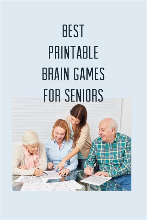 27 Best Printable Brain Games For Seniors Fun Party Pop Memory