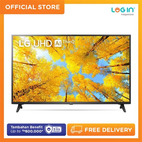 Jual Led Smart Tv Inch Uhd K Hdr Thinq Ai Lg Uq Shopee