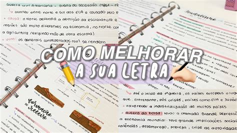 Como Melhorar Sua Letra Dicas Exerc Cios Youtube