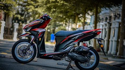 Honda Vario Dimodif Simpel Bodi Stylish Kaki Kaki Impresif