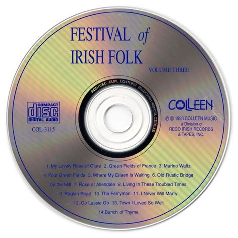 Festival Of Irish Folk Cd Set