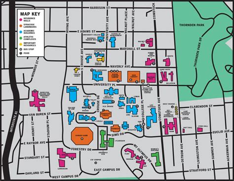 Syracuse University Campus Map: A Guide For Students - Map Of Europe