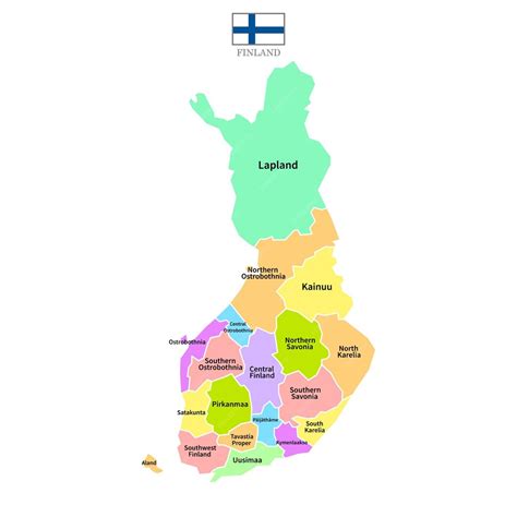 Premium Vector | Finland maps background with regions region names and ...