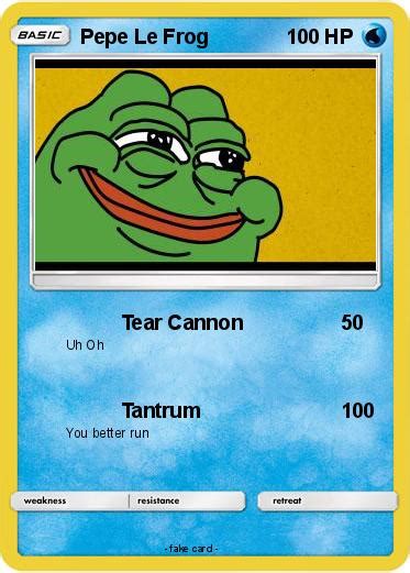 Pokémon Pepe Le Frog 1 1 Tear Cannon My Pokemon Card