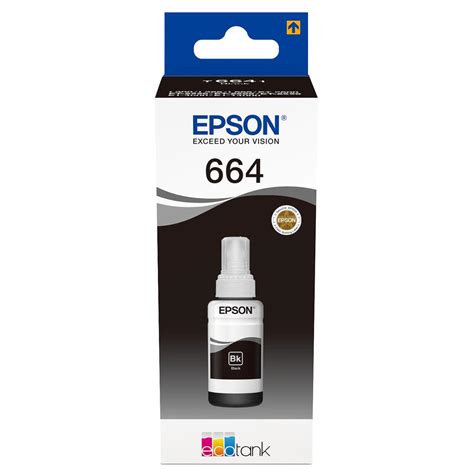 Epson T6641 70 Ml Noir Recharge D Encre Pour EcoTank ET 14000