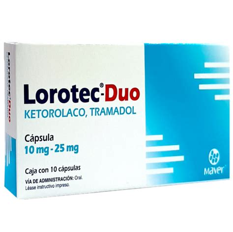 LOROTEC DUO 10 25MG CAP C 10 MVE Grupo Farma Medical