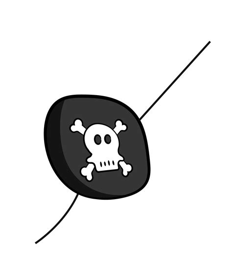 Pirate Captain Crossbones Eye Patch Skull 21096122 PNG