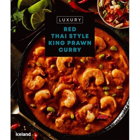 Iceland Luxury Red Thai Style King Prawn Curry G Compare Prices