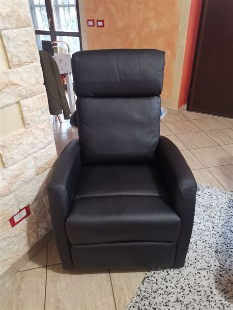 Homcom Fotoliu Relax Rabatabil Ergonomic Piele Sintetica 65 92