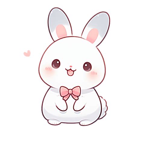 AI generated 2d isolated cute rabbit ,Ai generated 40534203 PNG