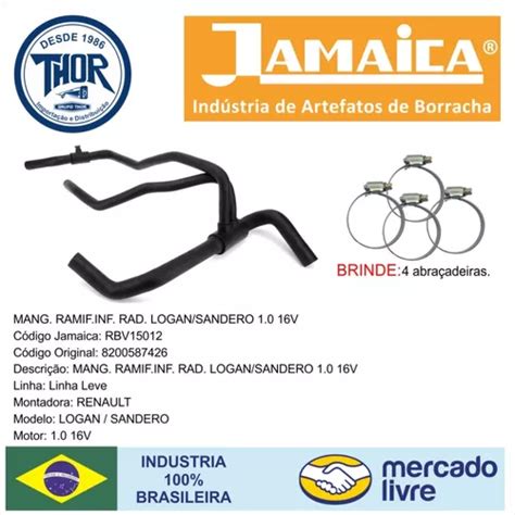 Mangueira Inferior Radiador Logan Sandero 1 0 16v Brinde R 358 Em