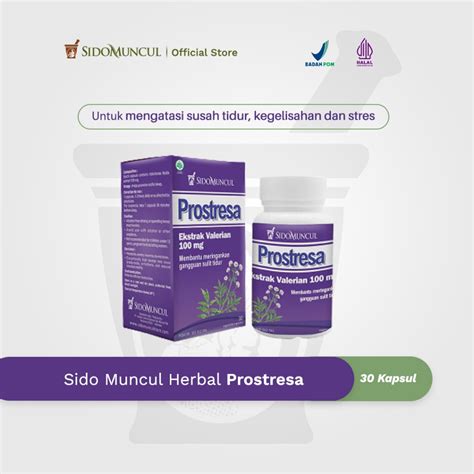 Jual Sido Muncul Natural Herbal Prostresa 30 Kapsul Susah Tidur