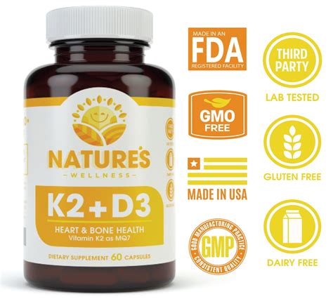 Vitamin K2 Mk7 With D3 Supplement For Best Absorption 2 In 1