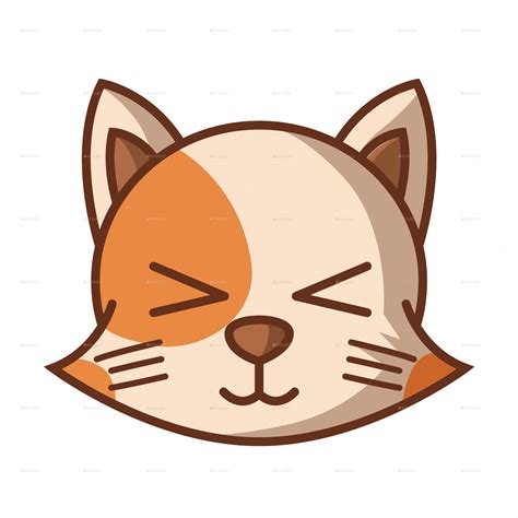 Download Sleeping Cartoon Cat Face | Wallpapers.com