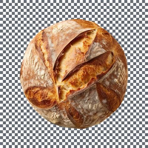 Premium PSD Freshly Baked Artisan Bread Loaf Isolated On Transparent