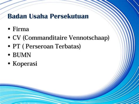 Perbedaan Badan Usaha Ppt