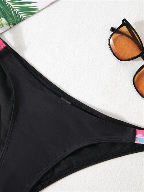 Bikinx Bikini Sexy Mit Blume Muster Und Farbe Kollision Design