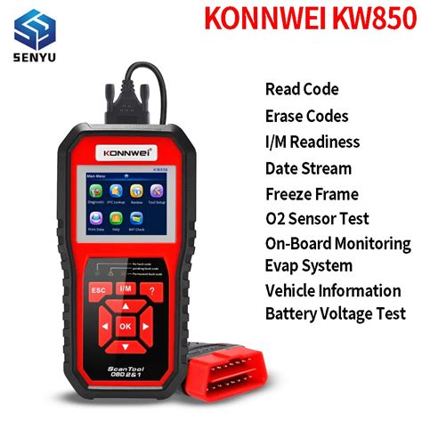 Konnwei Kw Car Diagnostic Tool Auto Scanner Obd Check Engine Obd