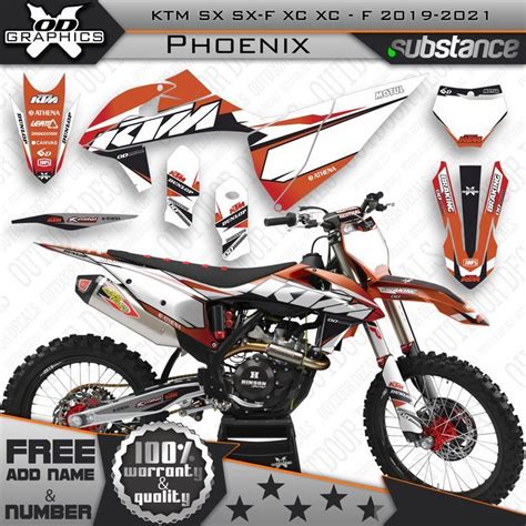 HUMAART Custom Decal Kit For Dirt Bike 2020 2021 2022 2023 EXC EXC F XC